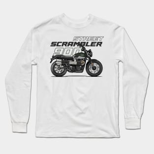 Street Scrambler 900 - Green Long Sleeve T-Shirt